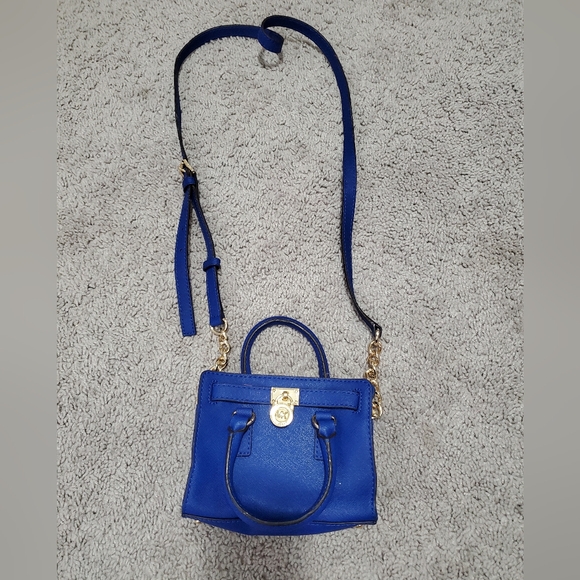 MICHAEL Michael Kors Handbags - Michael Kors Blue Mini Crossbody Bag